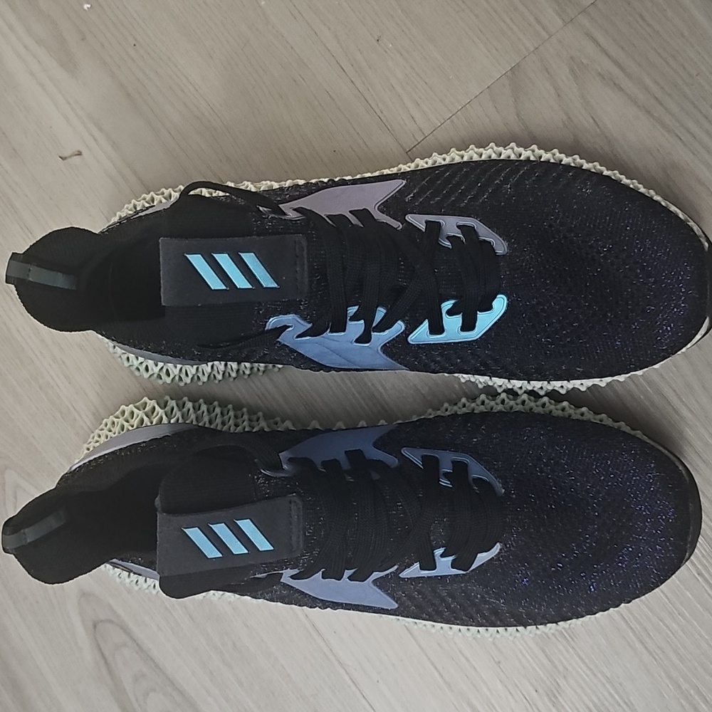 Adidas Alphaedge 4D Goodbye Gravity Mens US 9 Black Purple Running Shoe FV6106